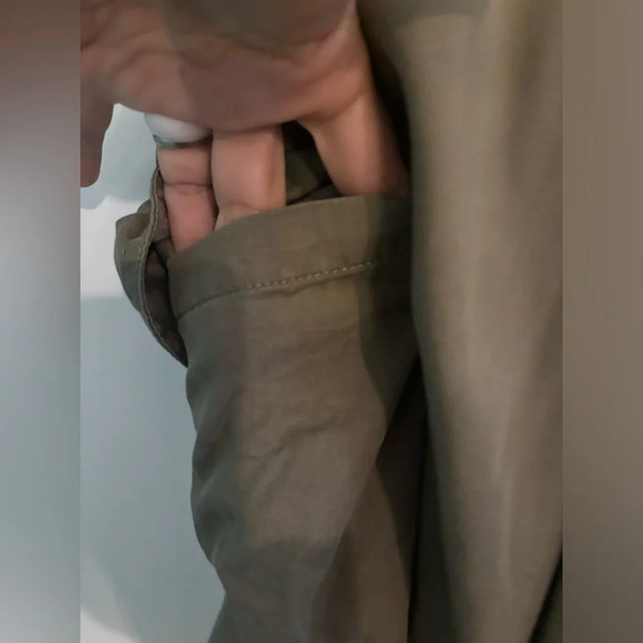 Japna Womens Army Green Multi pocket Drawstring Elastic Waist Joggers Sz Medium - Picture 12 of 13